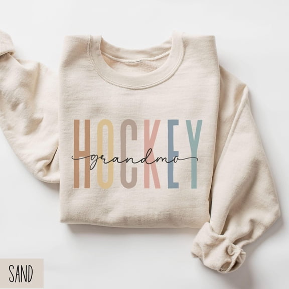 Hockey Grandma Sweatshirt, Cute Hockey Sweater, Hockey Game Day Shirt, Hockey Grandma, Retro Grandma Sweatshirt, Proud Hockey Grandma All Size S-5Xl