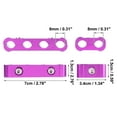 thumbnail image 3 of 2 Juegos 8mm Coche Motor Chispa Bujía Cable Separador Telares Divisor Morado, 3 of 7