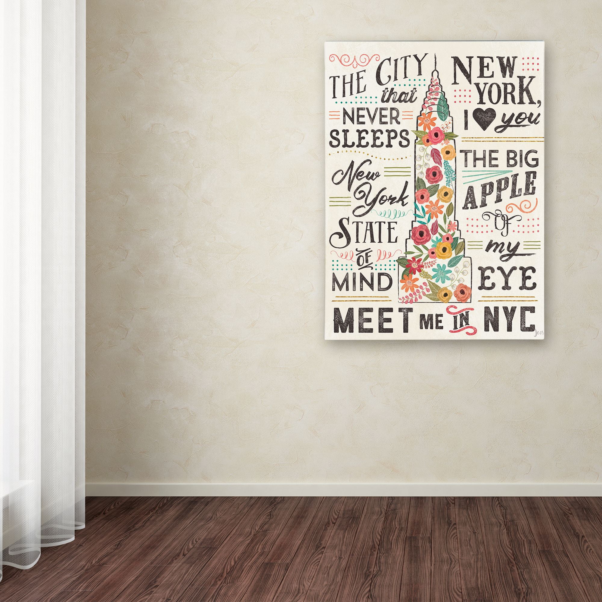 Trademark Fine Art 'Travel Blossoms II Light' Canvas Art by Jess Aiken