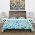 thumbnail image 3 of Designart 'Marine sign, compass, anchor, wheel' Coastal Duvet Cover Set, 3 of 4