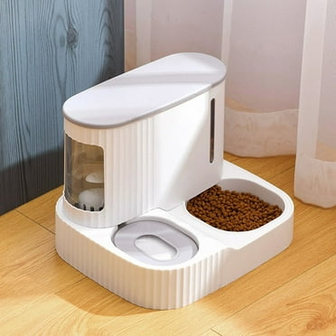 Dog Food Feeder Cat Automatic Feeding Water Bowl Pet Food Storage Dispenser.