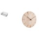 thumbnail image 1 of Cesta de almacenamiento colgante,Cesta de almacenamiento para gabinete organizador de pared colgante,Reloj de pared redondo,Reloj de pared de madera maciza para decoración de sala de, 1 of 8