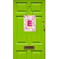 thumbnail image 2 of Carolines Treasures CJ2005-EDS1216 Letter E Flowers And Butterflies Pink Wall and Door Hanging Prints, 2 of 2