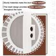 thumbnail image 5 of 72" X 80" Prehung door Universal/Reversible Hinging Surface Mount Steel Security Door With Perforated Metal Screen Without Lock, 5 of 5