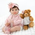 thumbnail image 1 of Muñeca Reborn EKOKIZ Ariel de 22 cm con ropa y accesorios de juguete, 1 of 7