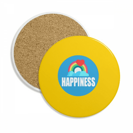

Couple Love Eternal Happiness Coaster Cup Mug Tabletop Protection Absorbent Stone