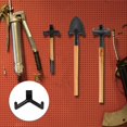 thumbnail image 4 of WWS-3pcs Tool Hooks for Suncast, Double Head Design Garage Shed Wall Hooks Garden Essential Shed Hangers Organization Accessories for Shovels Rakes Compatible with Suncast Storage Shed(Black), 4 of 4