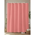 thumbnail image 4 of Shower Curtain Coral Red Bathroom Curtains with Hooks, Waterproof Fabric Solid Color Bath Shower Curtains Set for Bathroom Bathtubs Decor 36x72 Inch, 4 of 8