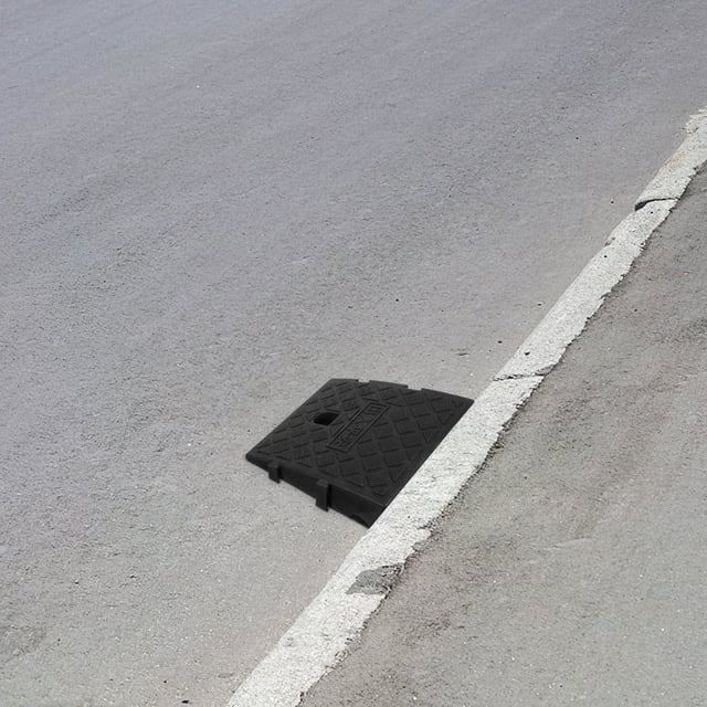 unbranded Curb Ramp Black PVC Driveway Car Ramps Wheelchair Access 1Pcs