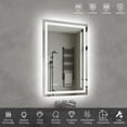 thumbnail image 4 of 24"x36" LED Bathroom Mirror - Front/Back Lit Vanity Mirror with 3 Color Temp, Anti-Fog & Dimmable Memory Function for Modern Bathrooms, 4 of 8