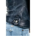thumbnail image 5 of First Manufacturing WBL1384-XL-NBLUE Chloe Women Fashion Lambskin Leather Jacket for Women, Navy Blue - Extra Large, 5 of 10