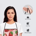 thumbnail image 6 of Fuzoiu Cute Strawberry Print Waterproof Apron, Kitchen Apron for Women Men Chef, Apron for Christmas Dinner Party Cooking Baking Crafting House Cleaning Kitchen, 6 of 7