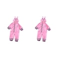 thumbnail image 4 of Yuarrent Chubasquero lindo para niños, chubasquero de dibujos animados, ropa impermeable para niños, impermeable 2piezas rosa L, 4 of 6