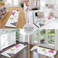 thumbnail image 6 of Yayeee Runner Rug for Bedroom 2'x6' Machine Washable Hallway Non Slip Mat, Pink Simple Shapes, 6 of 8