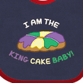 thumbnail image 4 of Inktastic I Am the King Cake Baby Boys or Girls Baby Bib, 4 of 4