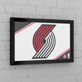 thumbnail image 3 of Portland Trail Blazers Logo Ready-To-Hang Black Framed Wall Mirror, 3 of 4