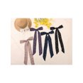 thumbnail image 5 of INSPIRE CHIC Lady Gilding Metallic Shiny Star Neck Scarf Chiffon Skinny Long Hair Band White 140x5cm, 5 of 7