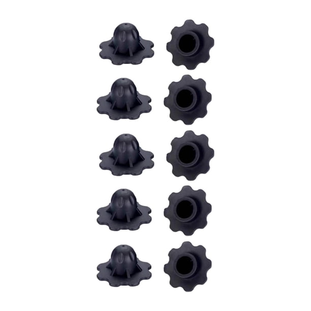 10 fundas para patas de silla Moon, protectores de pies, tapa antihundimiento, reemplazo fácil 15 mm