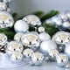 thumbnail image 5 of 100 piezas de bolas de Navidad plateadas, bolas para árboles de Navidad, adornos de bolas de Navidad, juego de adornos de bolas de Navidad plateadas, 5 of 5