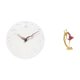 thumbnail image 1 of Reloj de pared redondo silencioso, sin , con estatua de bailarina de ballet. Fabricado en resina de fibra de densidad media. Moderno y decorativ, 1 of 8
