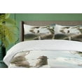 thumbnail image 4 of Ambesonne Fantasy Duvet Cover Sets, Dreamland Stone Bridge, 2-King, Beige Green White, 4 of 7