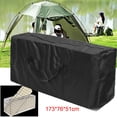 thumbnail image 1 of Bolsa de almacenamiento para cojines, funda para muebles de exterior, bolsa de almacenamiento impermeable a prueba de polvo, rectangular con cremalleras (S 48"x15"x21"), 1 of 5