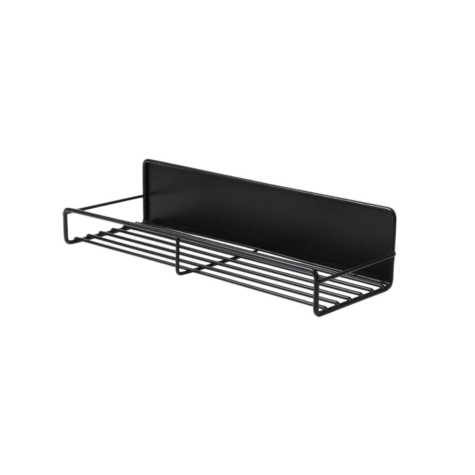 Magnetic Spice Rack for Refrigerator - Fridge Spice Organizer Magnetic Shelf No DriWaMounted Storage for Spice Bottles Jars Kitchen Organization Available in 2 Sizes Black