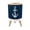 Color 3, variant on Small Trash Can with Lid Nautical Boat Helm Compass Lighthouse Rustic Style Beach 1.8 Gallon Dog Proof Trash Can Round Garbage Can Waste Bin Wastebasket for Bathroom Bedroom Living Room