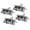 Silver, variant on NEXAVKPR 4pcs Heavy Duty Spring Loaded Door Hinges for Automatic Closing Stylish 90 Degree Position Hold Hinges for Indoor Use