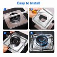 thumbnail image 4 of KLYNE - 50Pcs Disposable Gas Burner Liners Aluminum Square Stove Covers Range Protectors, 4 of 5