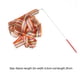 thumbnail image 5 of Fitness 2m Gym Dance Ribbons Training Rainbow Stick Art Ballet Streamer para niños (Rojo), 5 of 5