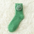 thumbnail image 5 of DQRPSEETB Mid-Length Socks Pair Comfortable of Print Cotton Animal Socks Socks 1 Women Lady Casual Pattern Socks Comfortable Socks Green, 5 of 5