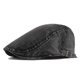 thumbnail image 1 of Adjustable Washed Denim Berets Hat Men Women Spring Summer Flat Cap Artist Duckbill Hat Casual Herringbone Newsboy Cap, 1 of 2