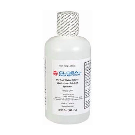 Global Industrial Emergency Eyewash 32 Oz. 1 Bottle