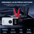 thumbnail image 3 of Arrancador de Batería de Carro 7500A   Portátil Inflador Inteligente 150psi, Powerbank Con Pantalla Digital y Linterna LED, Para Auto/Moto/Camioneta/Bolas (Color Plateado), 3 of 12