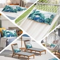 thumbnail image 6 of Blue Teal Leaves Pillow Covers 24"x36", Summer Botanical Watercolor Leaf Soft Brushed Microfiber Breathable Throw Pillow Covers, Decorative Pillowcase with Zipper for Couch Sofa Bedroom Living Room, 6 of 9