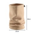 thumbnail image 6 of Scarf Tube Drawstring Design Fleece Lining High Elasticity Windproof Thicken Keep Warm Comfortable Motorcycle Cycling Neck Gaiter for Outdoor, 6 of 8