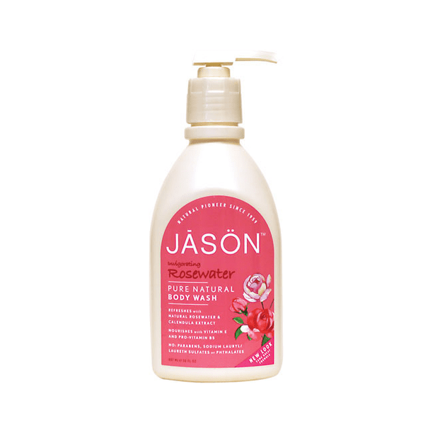 Jason Invigorating Rosewater Body Wash, 30 fl oz