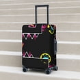 thumbnail image 2 of Lsque Geometry Dash Printed Luggage Cover, Travel Luggage Protector,Scratch and Dirt Resistant, Fits 18-32 Inch Luggage - X-Large, 2 of 9