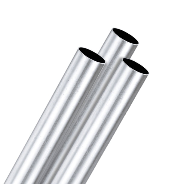 Tubo redondo de aluminio 6063 en paquete de 3, 20mmx23mm (IDxOD) longitud de 300mm