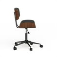 thumbnail image 3 of Carson Carrington  Leksand Simple Mid-century Modern Office Chair Black, 3 of 5