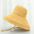 thumbnail image 6 of Hontri Sun Hat on Sale, Women's Japanese Foldable Solid Color Leides Fisherman Hat Elegant Beach Hat Beach Hat Yellow, 6 of 9