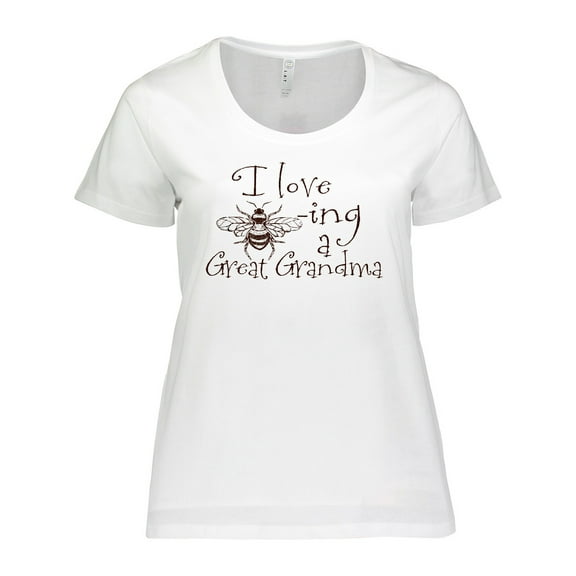 Inktastic I Love Bee-ing a Great Grandma Women's Plus Size T-Shirt