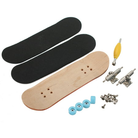 Mini Finger Skateboard Deck Games Toy Gift- Maple Wood Finger Board Brain