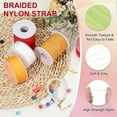thumbnail image 3 of Uxcell Nylon Cords, Bracelet String Braided Nylon Thread for Jewelry Making Light Green, 3 of 6