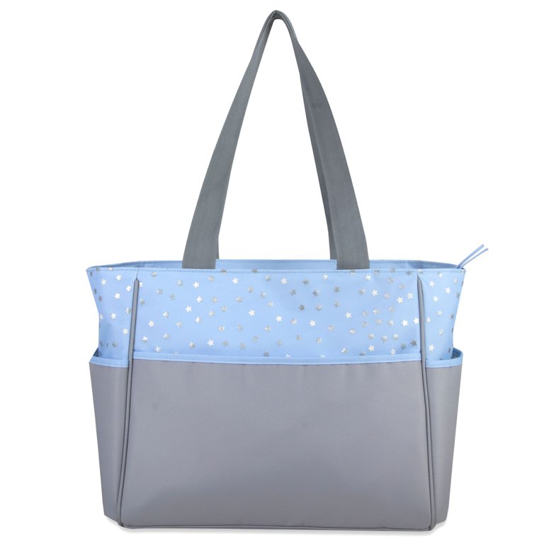 Baby Essentials Diaper Bag Tote 5-Piece Set, Blue photo 5
