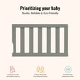 thumbnail image 3 of Dream On Me Convertible Crib Toddler Guard Rail, Sea Grass, 3 of 5
