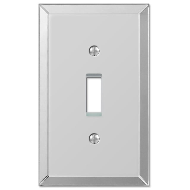 Placa de pared Amerelle con interruptor simple y acabado espejo en acrílico