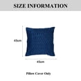 thumbnail image 2 of Juego de 2 fundas de almohada decorativas de terciopelo, conjunto de textura cuadrada, funda de almohada para sofá y dormitorio, 2 of 5