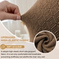 thumbnail image 4 of Chair Covers, Stretch Slipcovers For Dining Chairs, Elastic Polyester Seat Protectors Washable For Kitchen Wedding Banquet Decor, Brown, 4 of 6